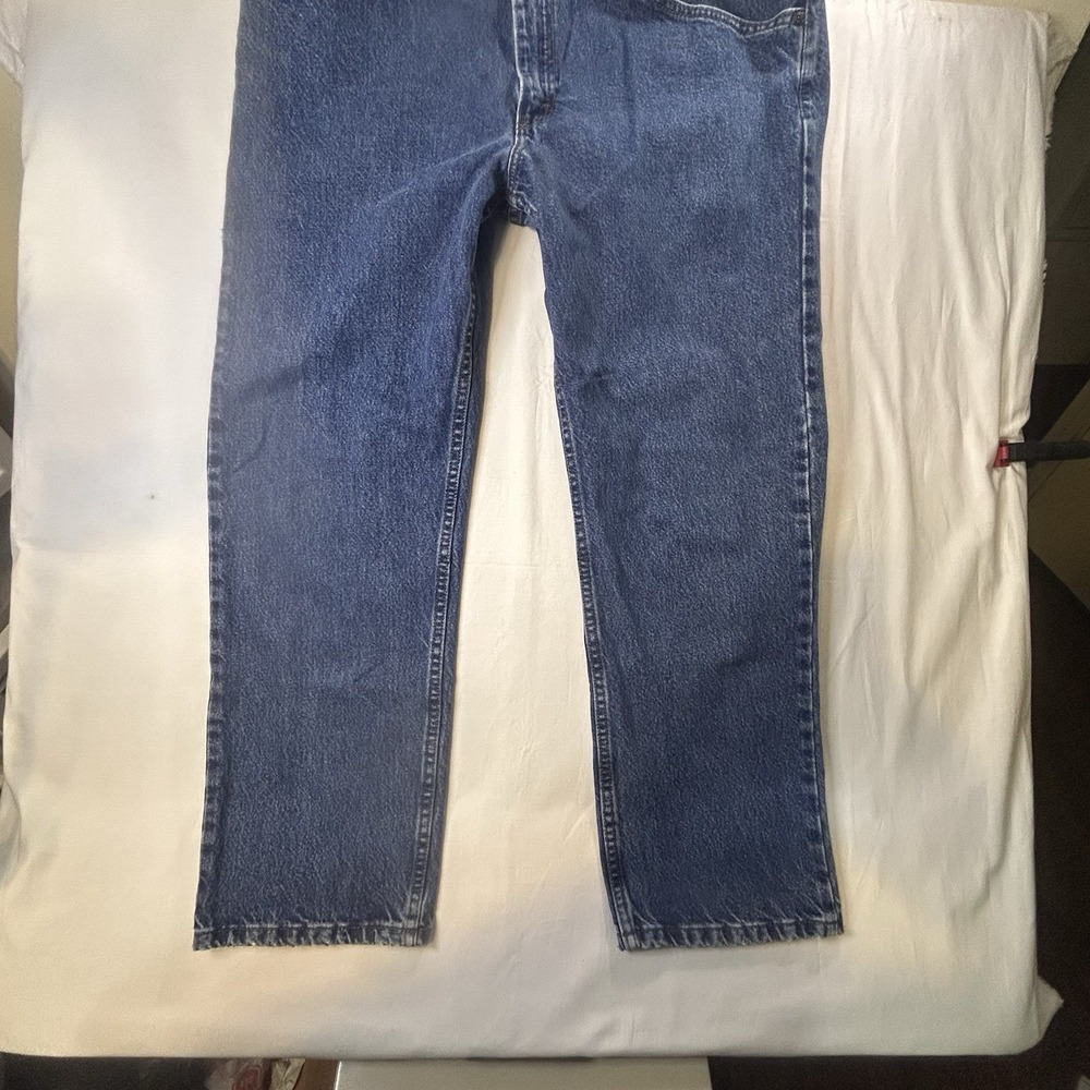 Lee Regular Fit Jeans Mens 40x30 Blue Denim Straight Leg Blue Jeans - Picture 8 of 8